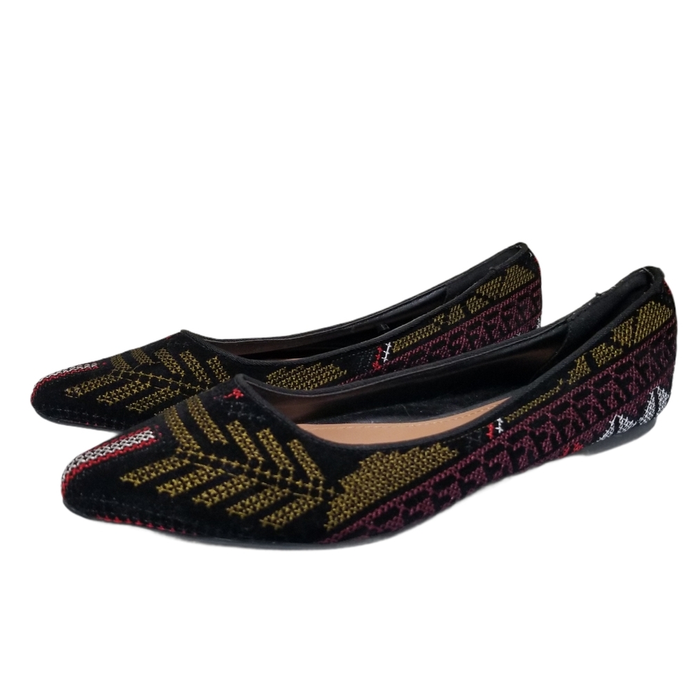 Rampage Caela Southwestern Fabric Flats 8